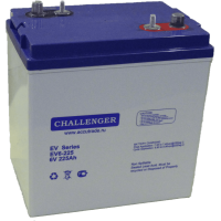 Тяговая аккумуляторная батарея тип AGM  Challenger EV6-225 6V 206/228Ah